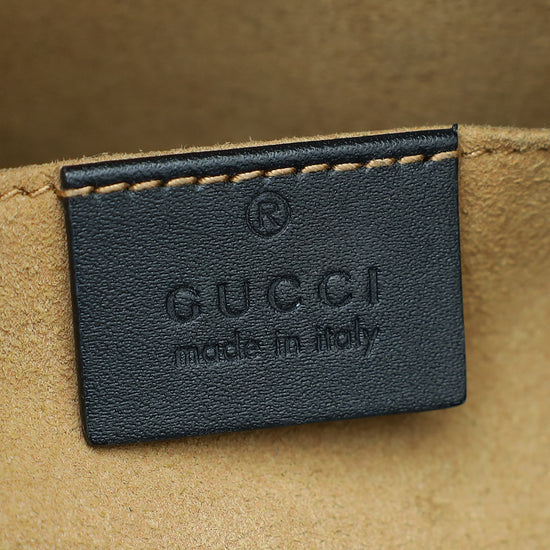 Gucci Bicolor GG Supreme Padlock Small Tote Bag