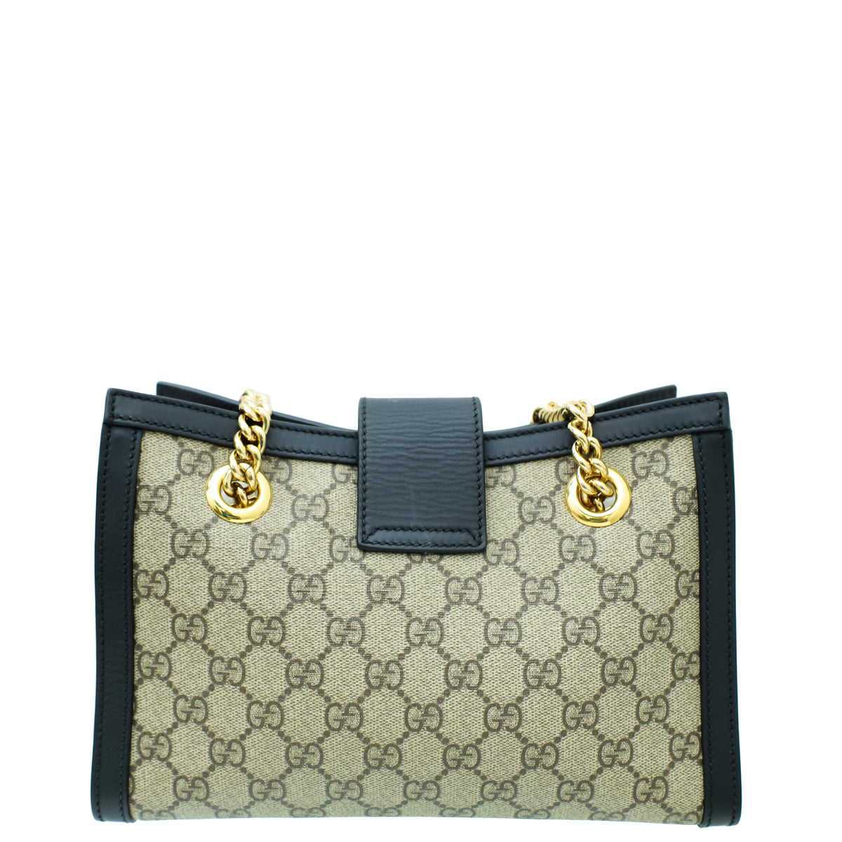 Gucci Bicolor GG Supreme Padlock Small Tote Bag-Gucci-THE CLOSET