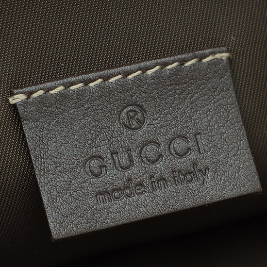 Gucci Brown GG Baguette Small Bag