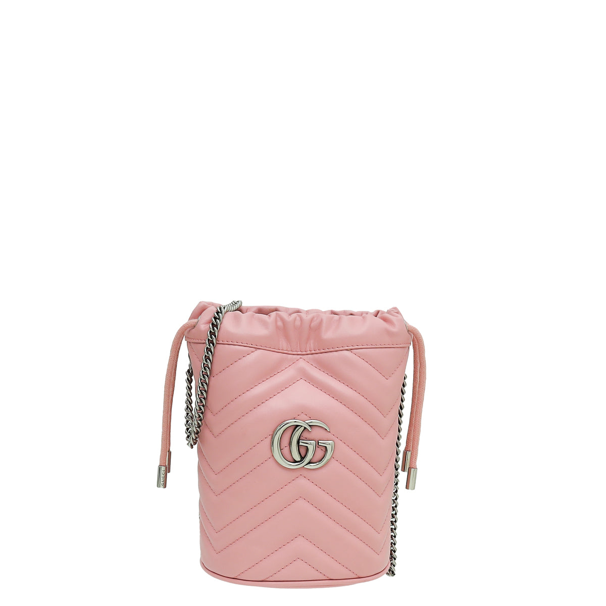 Gucci Pink GG Marmont Bucket Mini Bag-Gucci-THE CLOSET