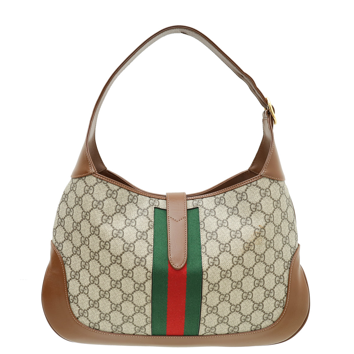 Gucci Bicolor GG Supreme Jackie 1961 Medium Hobo Bag-Gucci-THE CLOSET