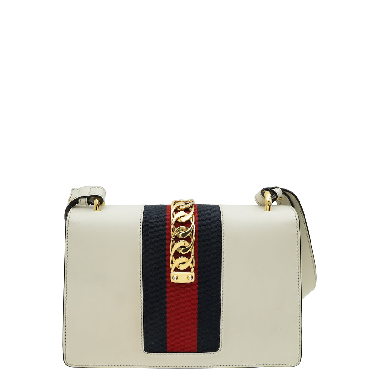 Gucci White Sylvie Small Shoulder Bag-Gucci-THE CLOSET