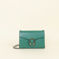 Gucci Green Dionysus Crystal Mini Chain Bag