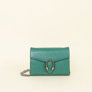 Gucci Green Dionysus Crystal Mini Chain Bag