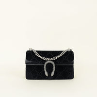 Gucci Black Dionysus Medium Crystal Shoulder Bag