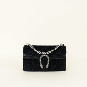 Gucci Black Dionysus Medium Crystal Shoulder Bag