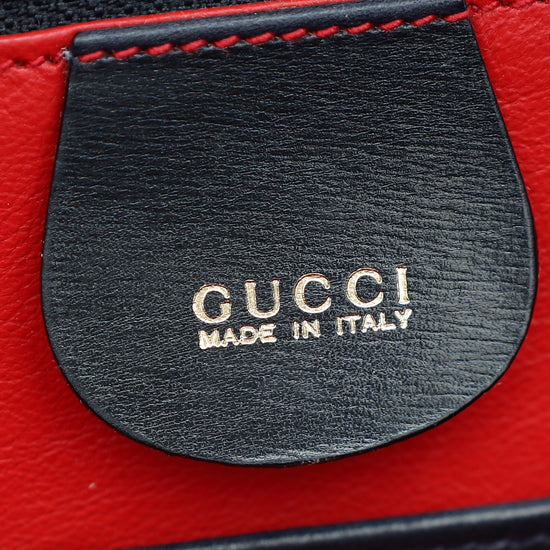 Gucci Navy Blue Bamboo Top Handle Bag-Gucci-THE CLOSET