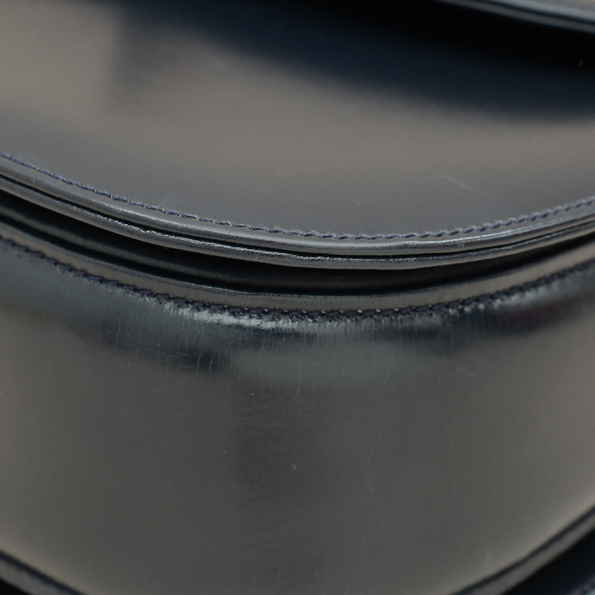 Gucci Navy Blue Bamboo Top Handle Bag-Gucci-THE CLOSET