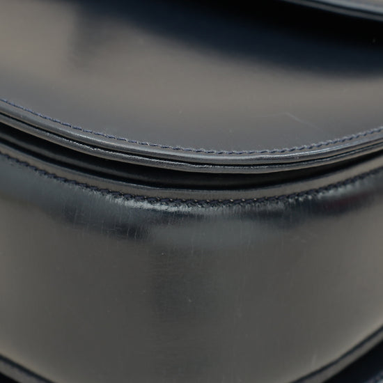 Gucci Navy Blue Bamboo Top Handle Bag-Gucci-THE CLOSET