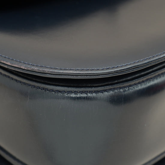 Gucci Navy Blue Bamboo Top Handle Bag-Gucci-THE CLOSET