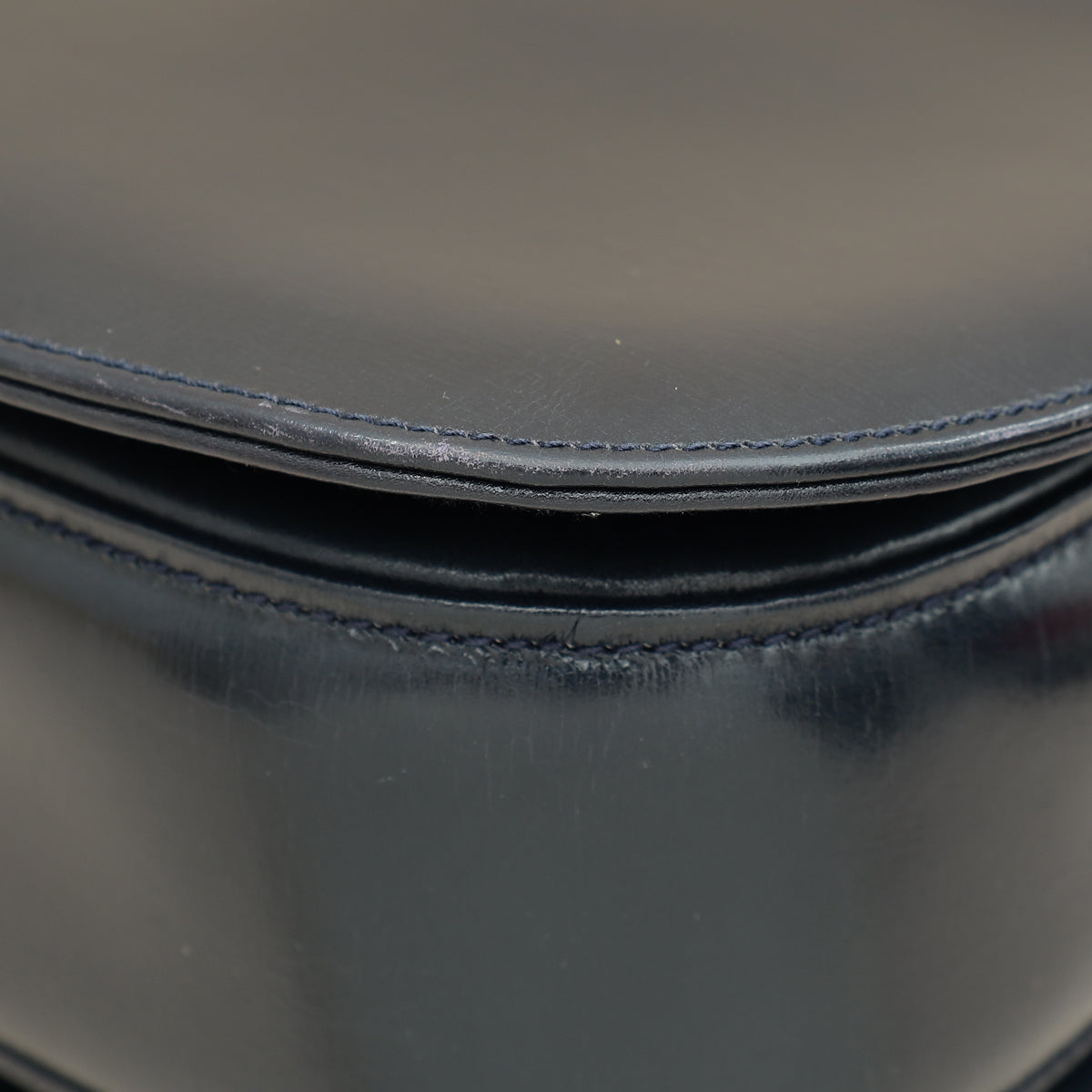 Gucci Navy Blue Bamboo Top Handle Bag-Gucci-THE CLOSET