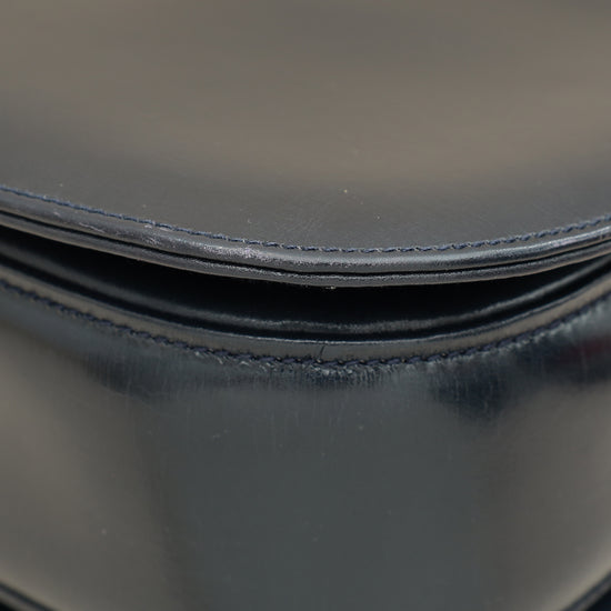 Gucci Navy Blue Bamboo Top Handle Bag-Gucci-THE CLOSET