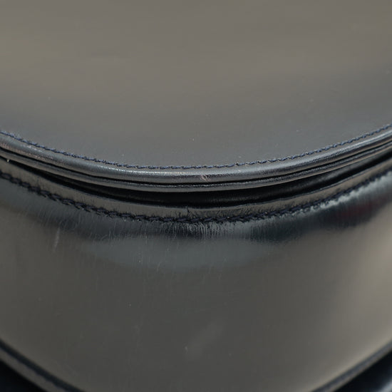 Gucci Navy Blue Bamboo Top Handle Bag-Gucci-THE CLOSET