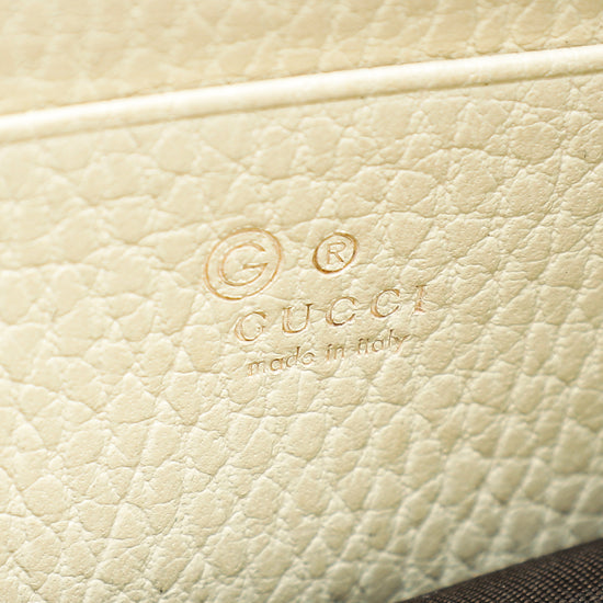 Gucci Ivory Interlocking G Chain Wallet