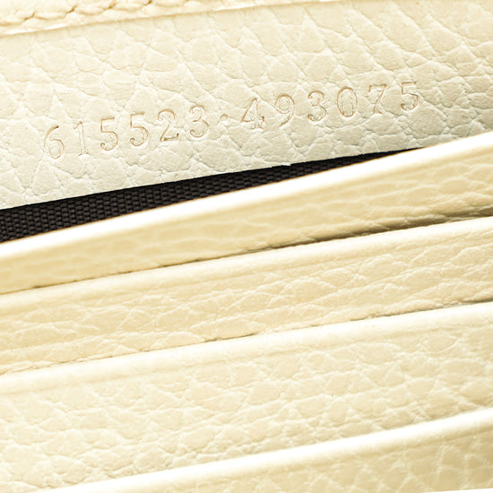 Gucci Ivory Interlocking G Chain Wallet