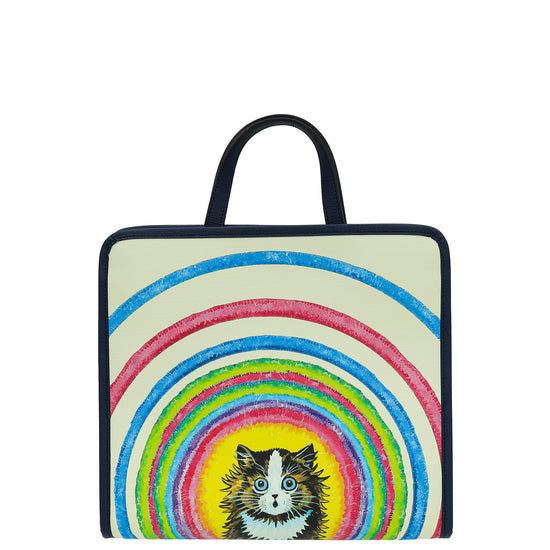 Gucci Beige Multicolour x Louis Wain Cat Print Children's Tote Bag