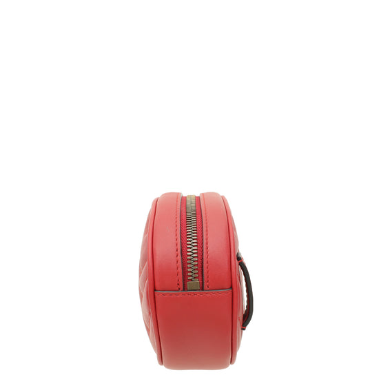 Gucci Red GG Marmont Mini Belt Bag