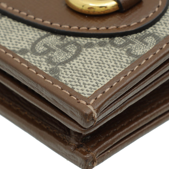Load image into Gallery viewer, Gucci Ebony 1955 Horsebit Card Case Chain Walle
