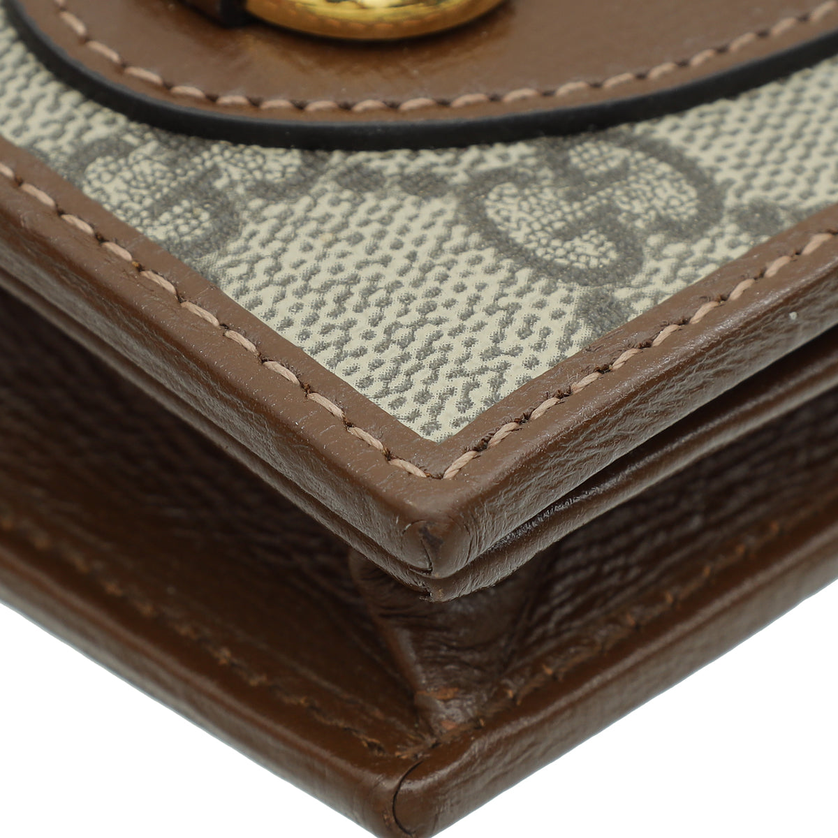 Gucci Ebony 1955 Horsebit Card Case Chain Walle