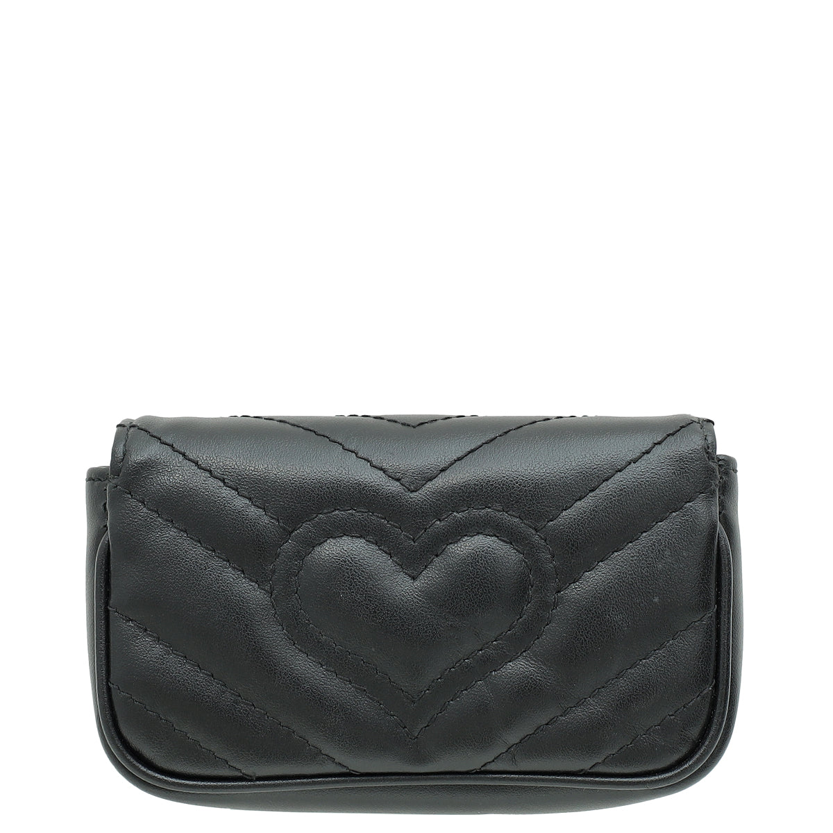 Gucci Black GG Marmont Chain Pouch