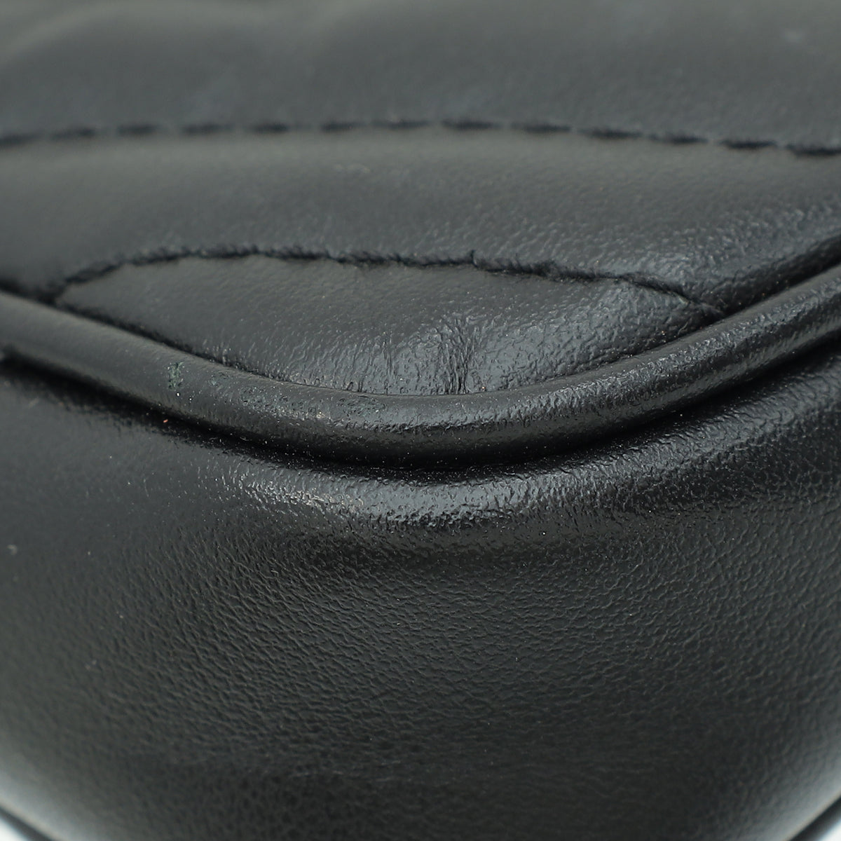 Gucci Black GG Marmont Chain Pouch