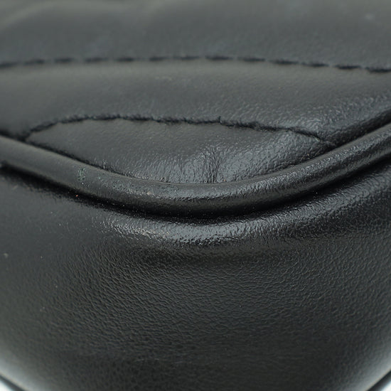 Load image into Gallery viewer, Gucci Black GG Marmont Chain Pouch
