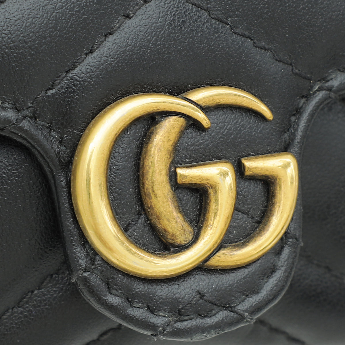 Gucci Black GG Marmont Chain Pouch
