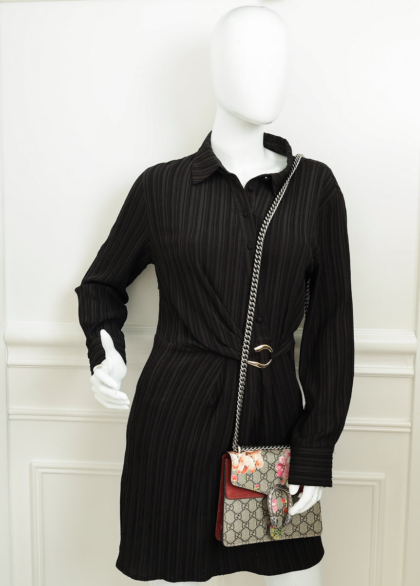 Gucci Bicolor GG Supreme Blooms Dionysus Mini Shoulder Bag-Gucci-THE CLOSET