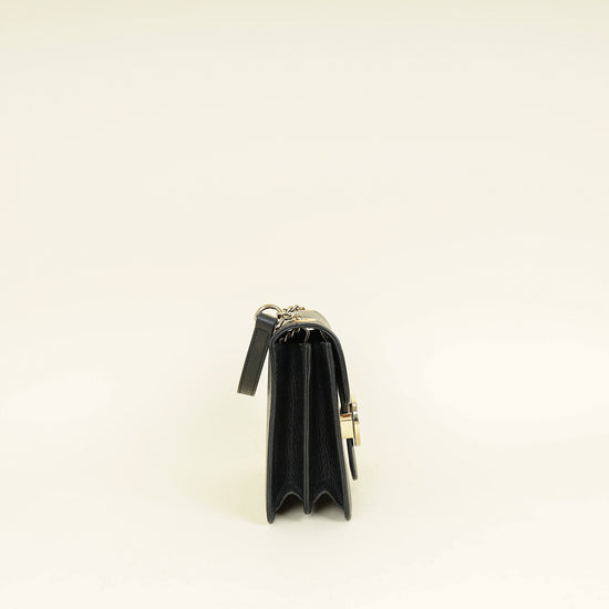 Gucci Black Interlocking G Small Chain Shoulder Bag