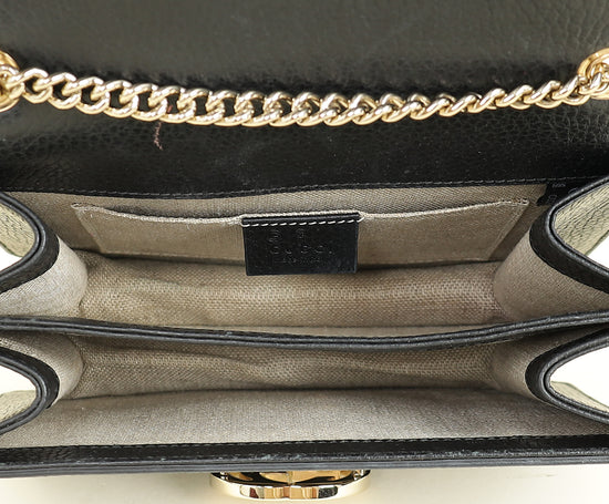 Gucci Black Interlocking G Small Chain Shoulder Bag