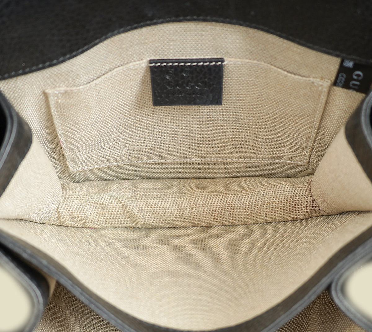 Gucci Black Interlocking G Small Chain Shoulder Bag