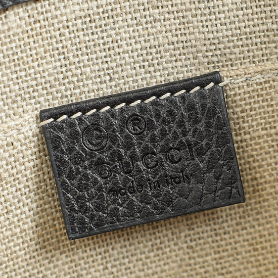 Gucci Black Interlocking G Small Chain Shoulder Bag