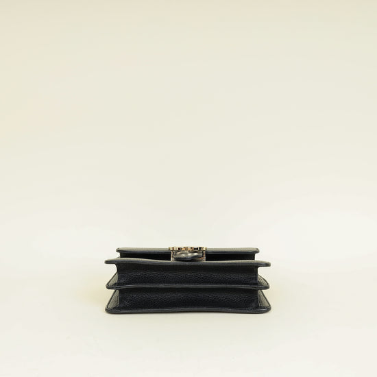 Gucci Black Interlocking G Small Chain Shoulder Bag