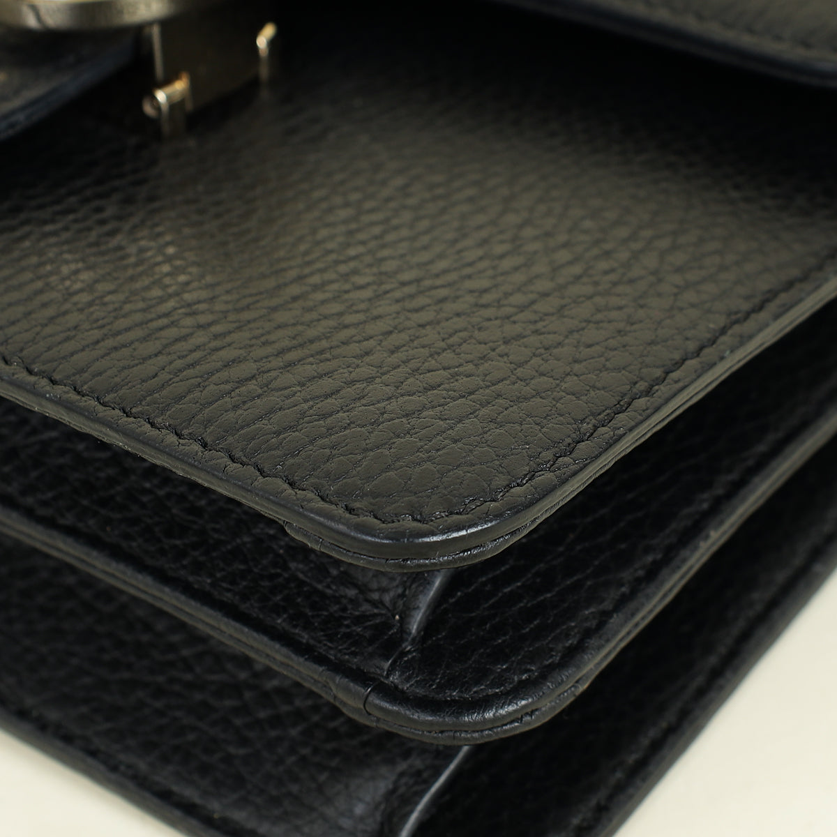 Gucci Black Interlocking G Small Chain Shoulder Bag