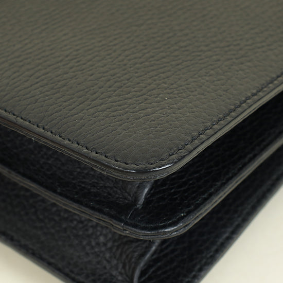 Gucci Black Interlocking G Small Chain Shoulder Bag