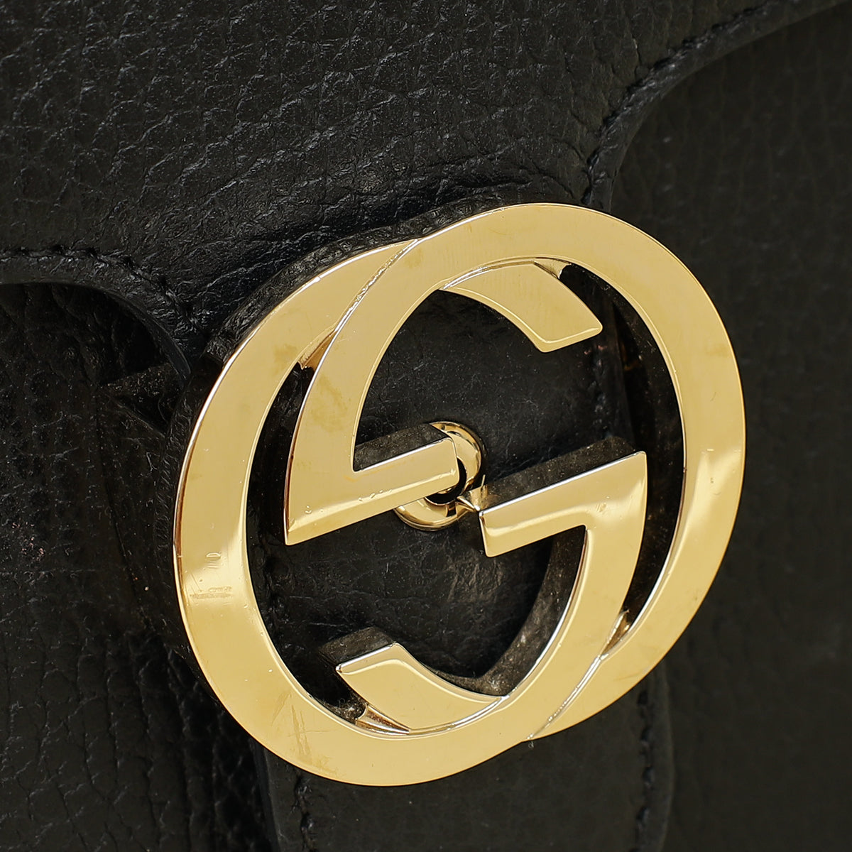 Gucci Black Interlocking G Small Chain Shoulder Bag