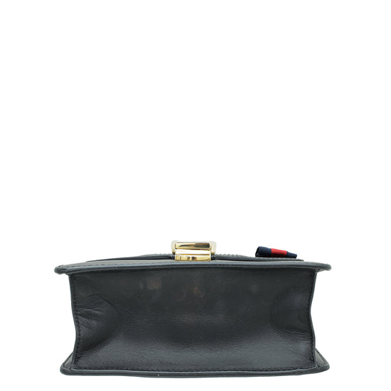 Gucci Black Sylvie Mini Chain Shoulder Bag