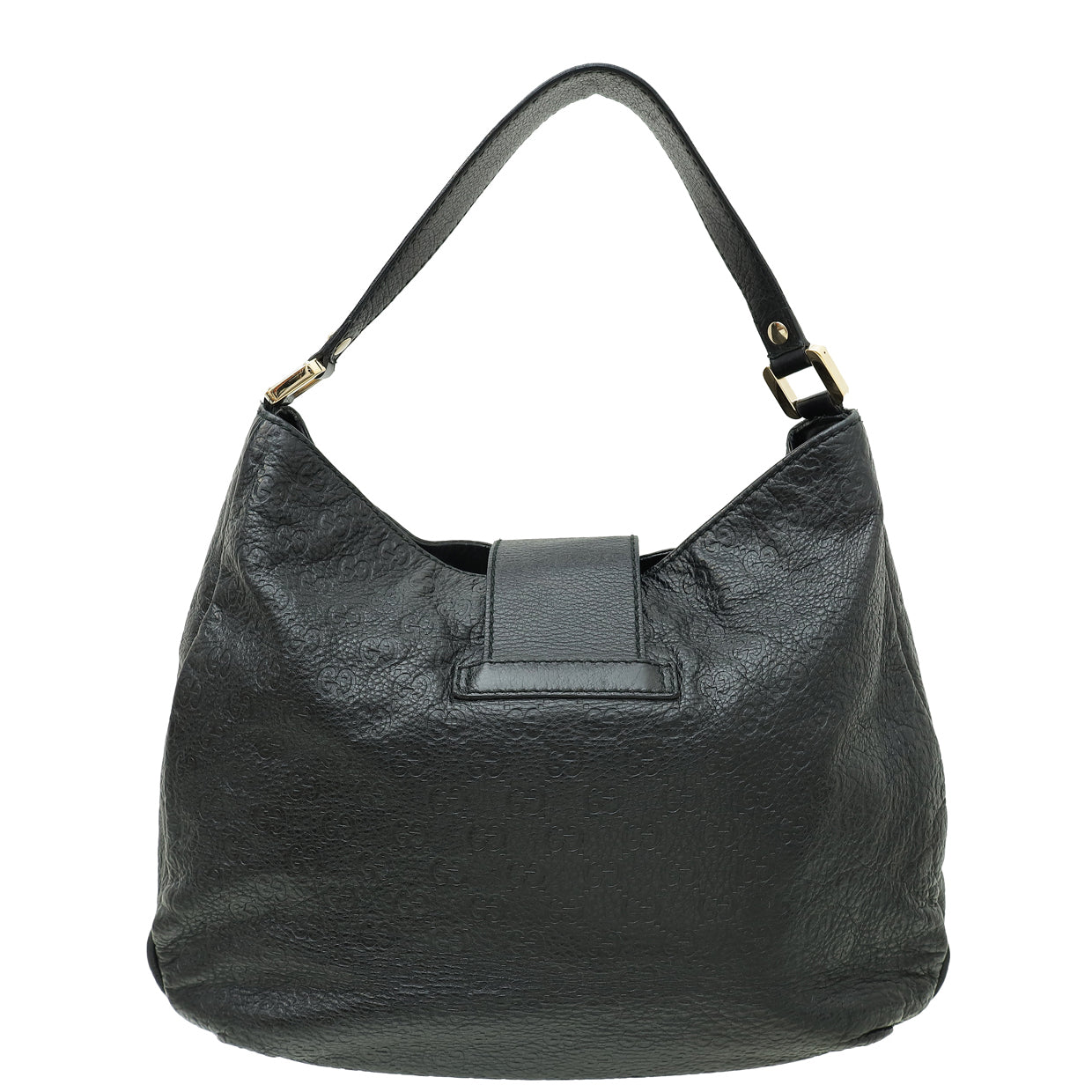 Gucci Black GG Guccissima Ladies Hobo Bag