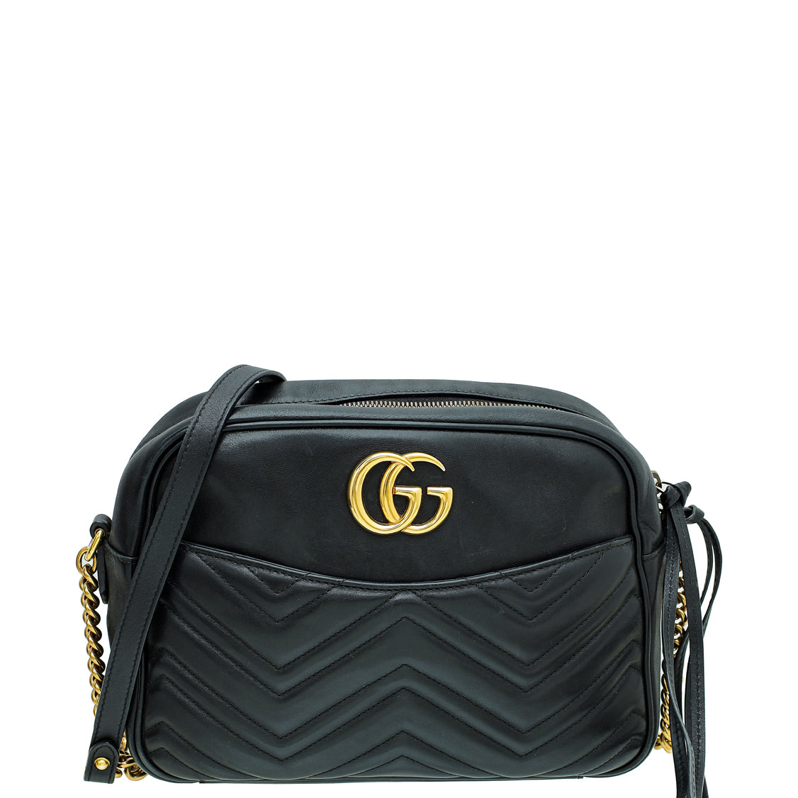 Gucci Black GG Marmont Medium Matelasse Shoulder Bag – THE CLOSET