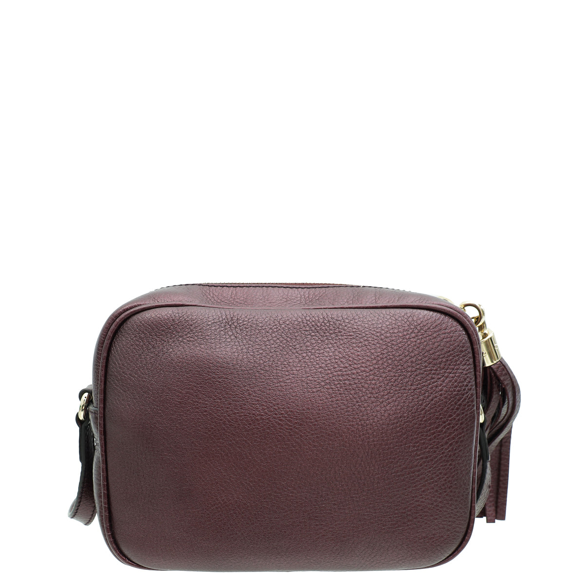Gucci Metallic Burgundy Soho Disco Crossbody Bag-Gucci-THE CLOSET