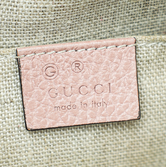 Gucci Dusty Pink GG Charm Dollar Dome Mini Bag