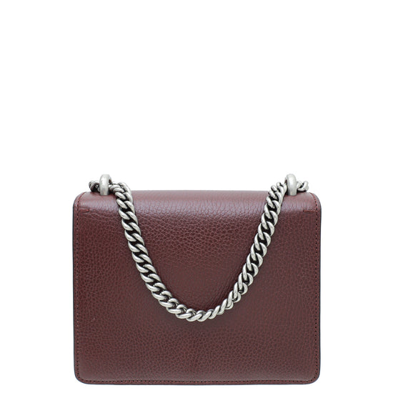 Gucci Burgundy Dionysus Mini Chain Shoulder Bag