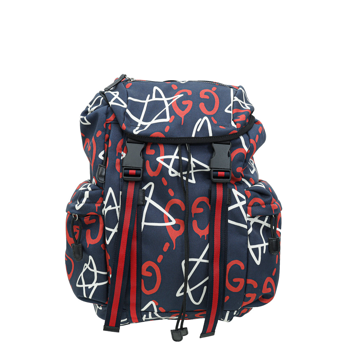 Gucci Navy Multicolor Ghost Backpack Bag-Gucci-THE CLOSET