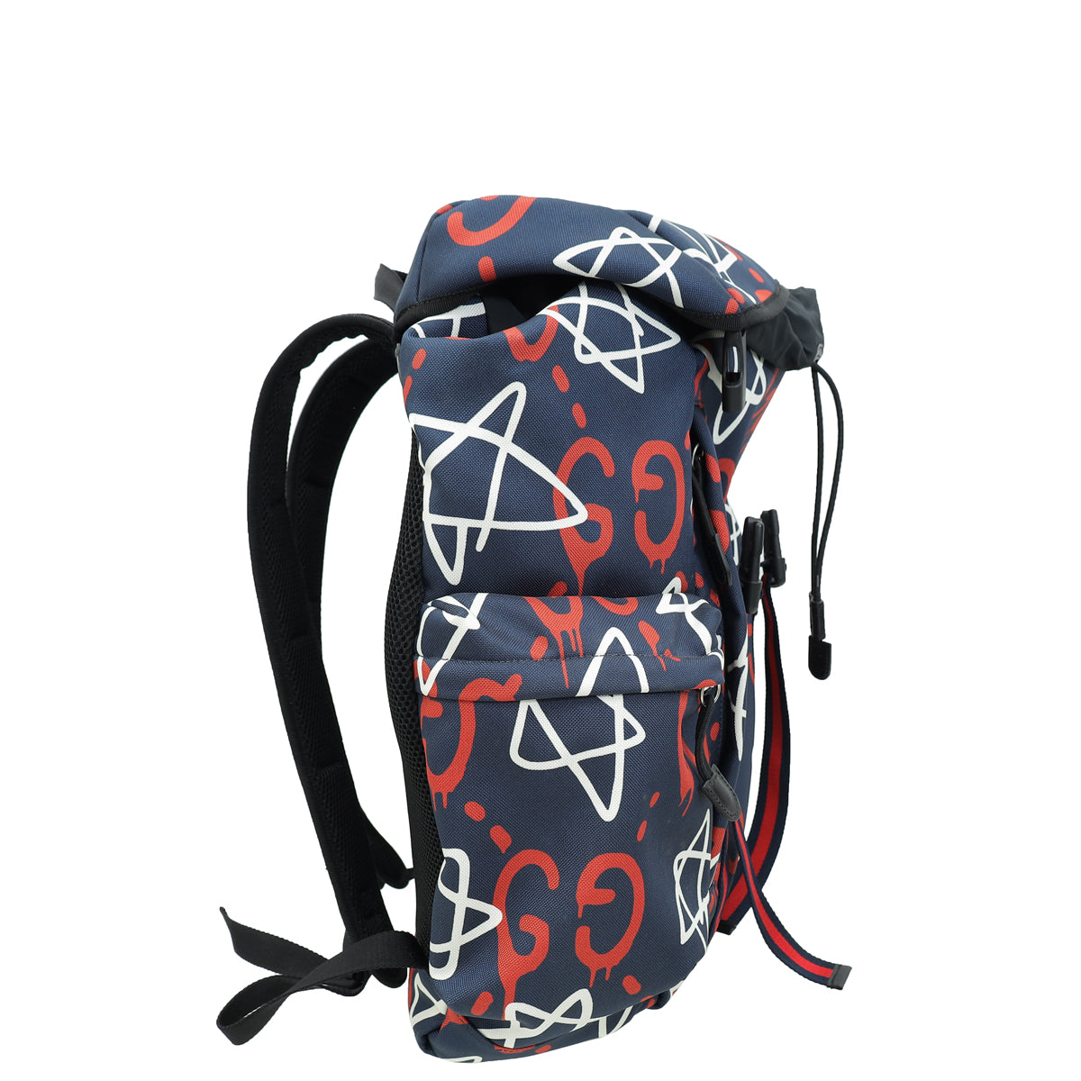 Gucci Navy Multicolor Ghost Backpack Bag