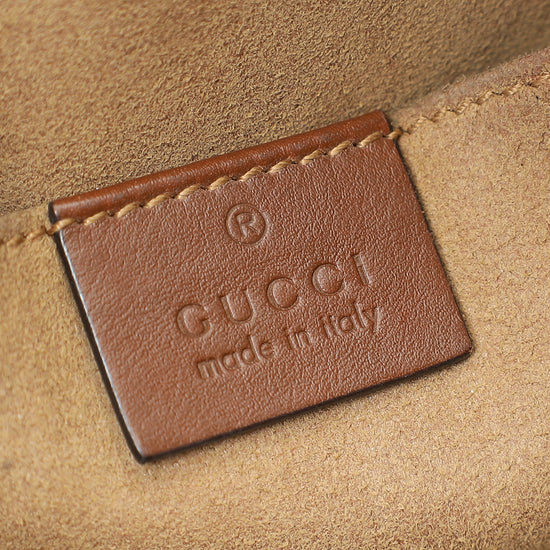 Gucci Ebony GG Supreme Padlock Small Tote Bag-Gucci-THE CLOSET