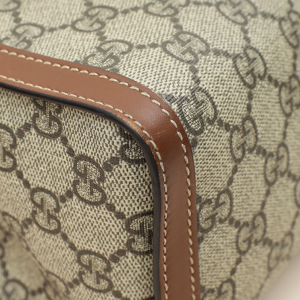 Gucci Ebony GG Supreme Padlock Small Tote Bag-Gucci-THE CLOSET