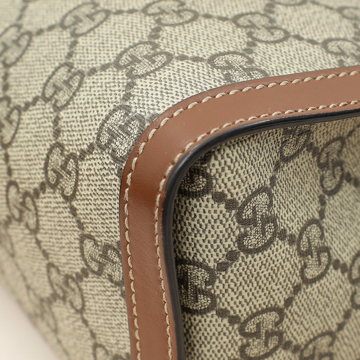 Gucci Ebony GG Supreme Padlock Small Tote Bag-Gucci-THE CLOSET