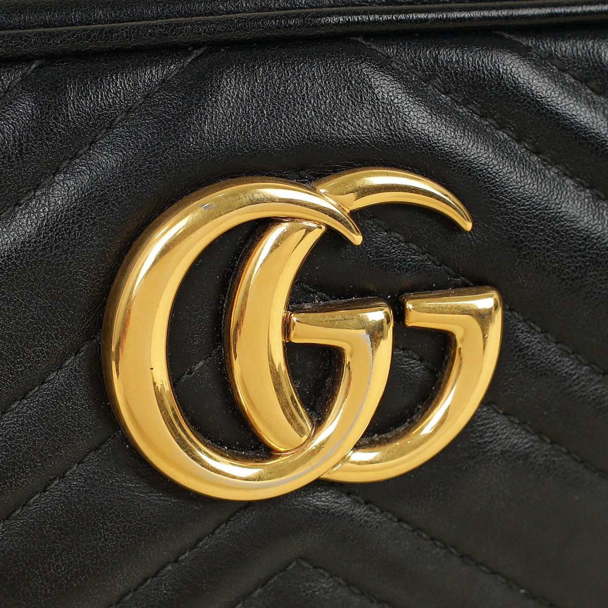 Gucci Black GG Marmont Camera Small Shoulder Bag