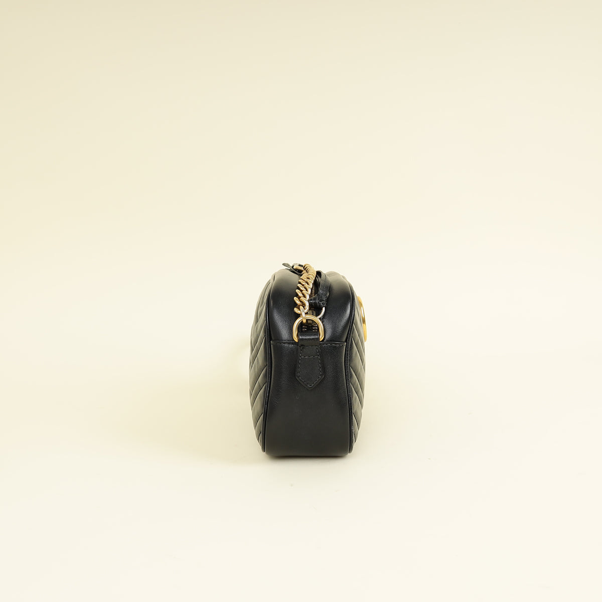 Gucci Black GG Marmont Camera Small Shoulder Bag