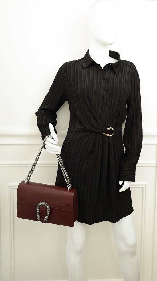 Gucci Burgundy Dionysus Medium Shoulder Bag-Gucci-THE CLOSET